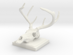 Colby's Deer in White Natural Versatile Plastic: Small