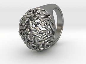 Brain Ring in Natural Silver: 8.25 / 57.125