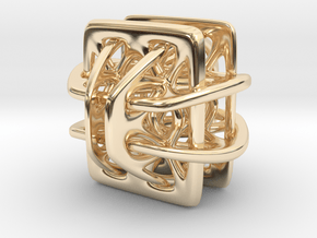 Borromean link nexus modified in 14k Gold Plated Brass