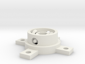 Fixed gimbal in White Natural Versatile Plastic