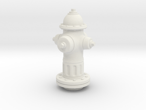 1/25 Fire Hydrant in White Natural Versatile Plastic