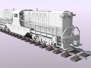 Baldwin DT6-6-2000 Center Cab N Scale 1:160 in Tan Fine Detail Plastic