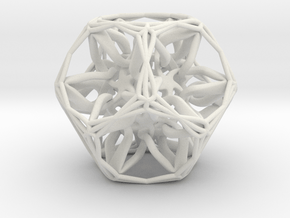 Organic Dodecahedron star nest in White Premium Versatile Plastic