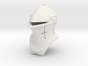 Frog Mouth Helm (For Crest) in White Natural Versatile Plastic: Small
