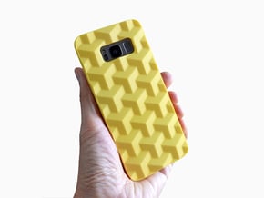 Samsung Galaxy S8 case_Cube in Yellow Processed Versatile Plastic