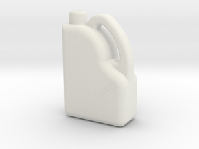 Modern Oil Bottle / Can in White Natural Versatile Plastic