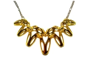 SharpSpikes Necklace in Polished Brass