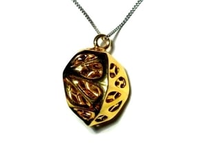 Goldmine Pendant in 14k Gold Plated Brass
