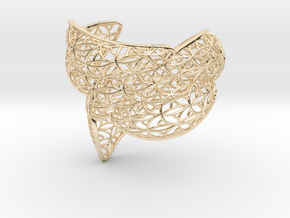 Leaf Bangle in 14K Yellow Gold