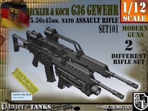 1/12.5 Heckler Koch Gewehr G36 Set101 in Smooth Fine Detail Plastic