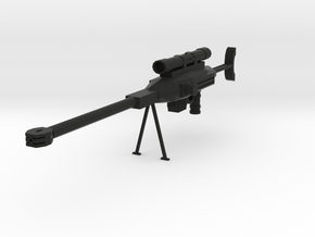 Sniper rifle in Black Natural Versatile Plastic