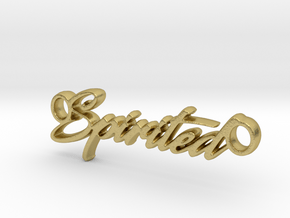 Spirited Pendant- Metal in Natural Brass