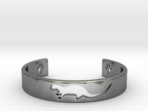 Otter Bracelet in Polished Silver: Medium