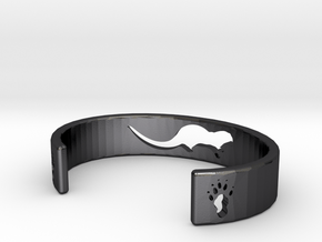 Otter Bracelet in Polished and Bronzed Black Steel: Small