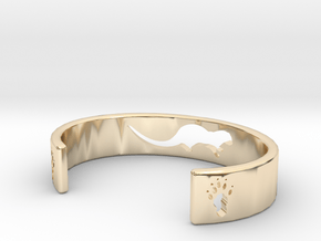 Otter Bracelet in 14k Gold Plated Brass: Small