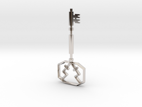Vision Key in Rhodium Plated Brass