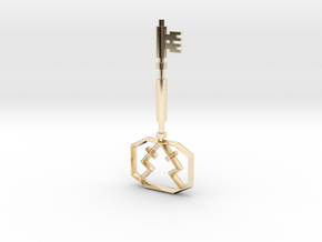 Vision Key in 14k Gold Plated Brass
