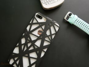 iPhone 7 & 8 Plus Case_Intersection in Black Natural Versatile Plastic