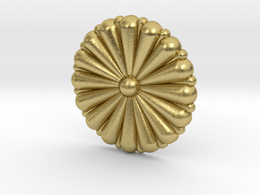1/100 IJN Gold Chrysanthemum (Metal) in Natural Brass
