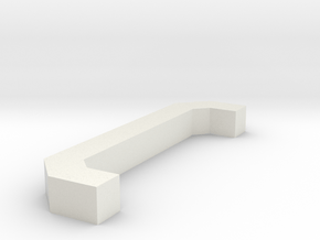 Motorway 3 Pillar custom scale in White Natural Versatile Plastic