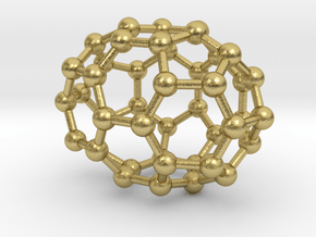 0667 Fullerene c44-39 c2v in Natural Brass