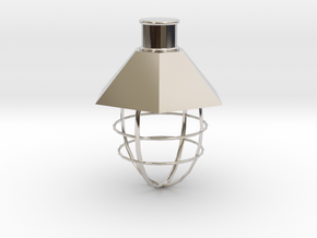 lampshade in Rhodium Plated Brass