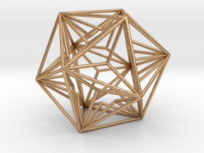 Great Dodecahedron 1.6" in Natural Bronze