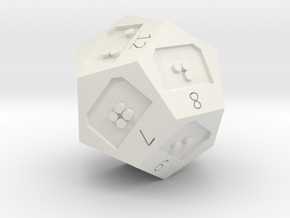 d12 in White Natural Versatile Plastic