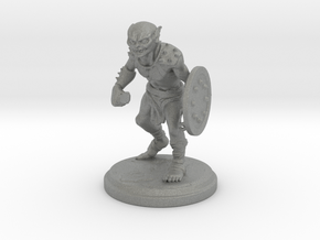 Goblin with shield 25mm in Gray PA12