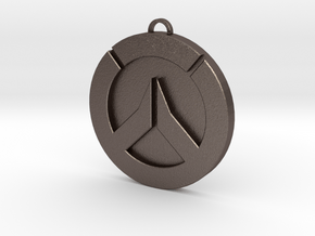 Overwatch Medallion  in Polished Bronzed-Silver Steel