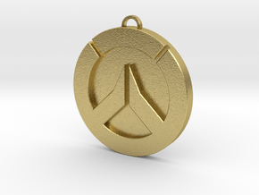 Overwatch Medallion  in Natural Brass