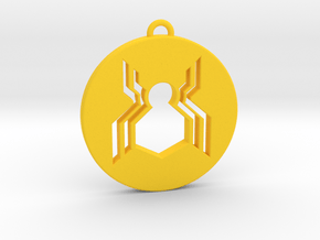 Keychain - Necklace - Spiderman in Yellow Processed Versatile Plastic