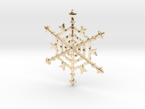 Snowflake in 14K Yellow Gold