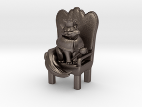 Cat Lord in Polished Bronzed-Silver Steel