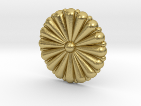 1/72 IJN Gold Chrysanthemum in Natural Brass