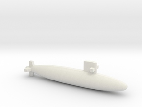 Uzushio-class submarine, Full Hull, 1/2400 in White Natural Versatile Plastic