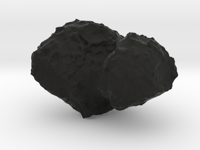 Comet 67P/C-G 1:100,000 scale in Black Natural Versatile Plastic