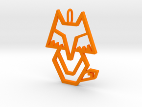Give a Fox Charm in Orange Processed Versatile Plastic