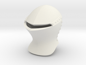 Jousting Helm (Full) in White Natural Versatile Plastic: Small