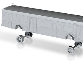 N Scale Bus New Flyer D40LF MTS 6000s, 8100s in Tan Fine Detail Plastic