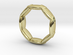Octagonal Ring UK Size L (US Size 5 ½) in 18K Yellow Gold