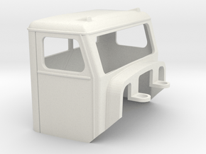 Truck Cab, Be-Ge 1080, fits Tekno Scania in White Natural Versatile Plastic