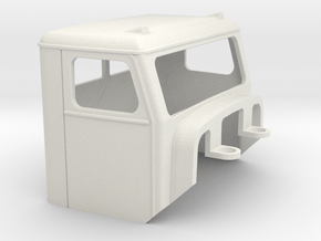 Truck Cab, Be-Ge 1200, fits Tekno Scania in White Natural Versatile Plastic