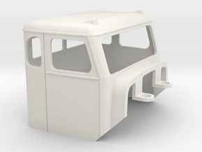Truck Cab, Be-Ge 1350, fits Tekno Scania in White Natural Versatile Plastic