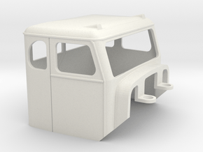Truck Cab, Be-Ge 1450, fits Tekno Scania in White Natural Versatile Plastic