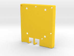 E-paper case - bottom half in Yellow Processed Versatile Plastic