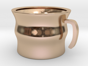 Twisted Mug in 14k Rose Gold Plated Brass