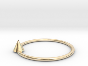 Pyramid earrings in 14k Gold Plated Brass