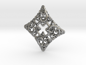 Ko4 pendant in Natural Silver
