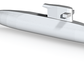 Walrus-class submarine, Full Hull, 1/2400 in Tan Fine Detail Plastic